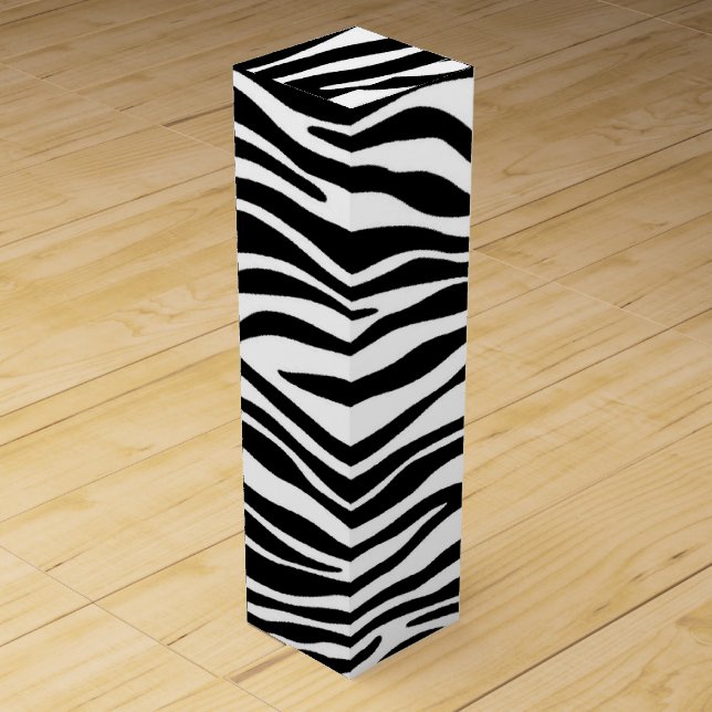 Zebra Print Wine Gift Box (Front)