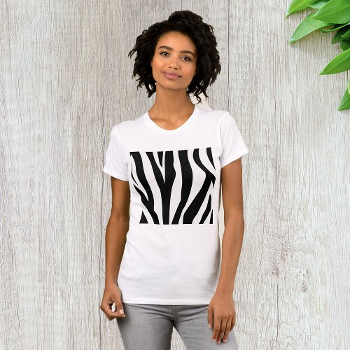 Zebra Print Womens T_Shirt