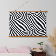 Zebra Print Wood Topped