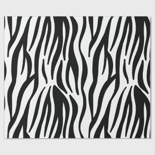 zebra print wrapping paper Zazzle