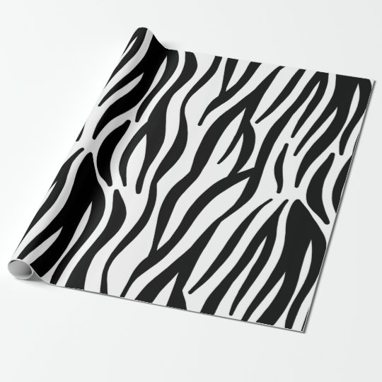 zebra print wrapping paper