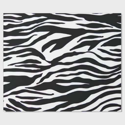 Zebra Print Wrapping Paper Zazzle