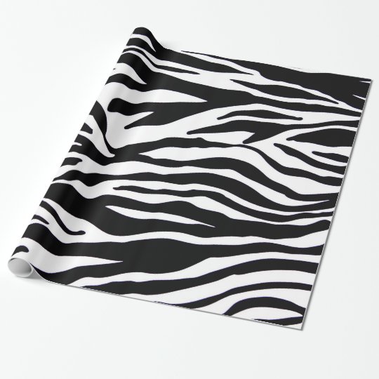 Zebra Print Wrapping Paper