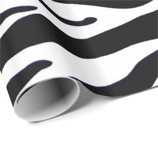 Zebra Print Wrapping Paper Zazzle