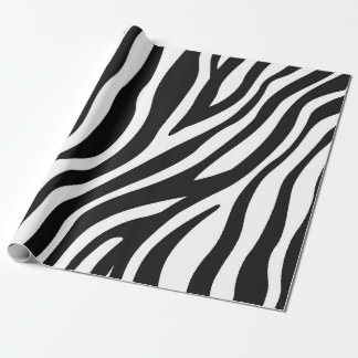 Zebra Print Wrapping Paper