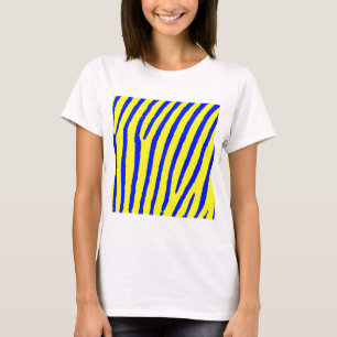 Zebra Print (Yellow & Blue) T-Shirt