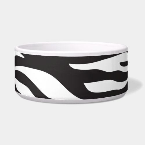 Zebra Print Zebra Stripes Black And White Bowl