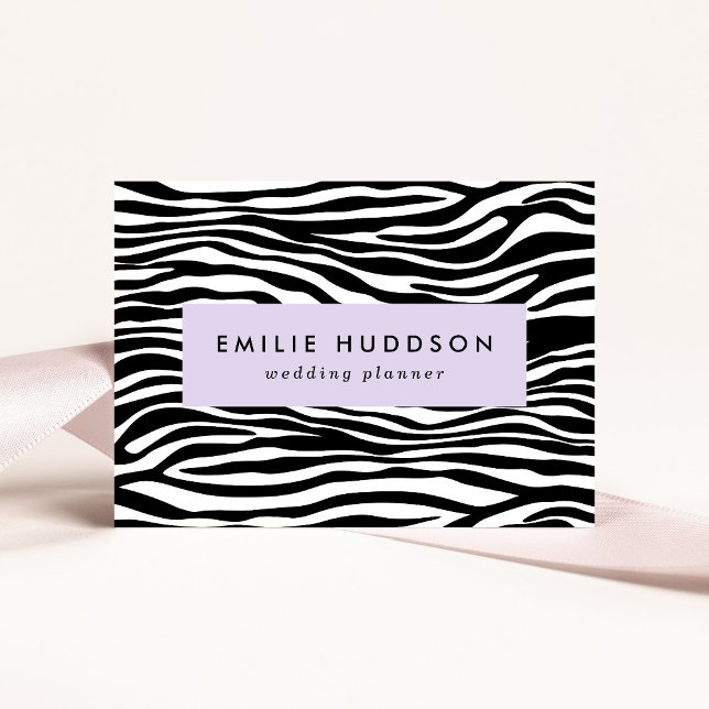 Zebra Print, Zebra Stripes, Black And White Business Card (Creator Uploaded)