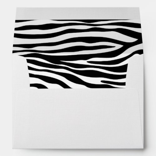 Zebra Print Zebra Stripes Black And White Envelope