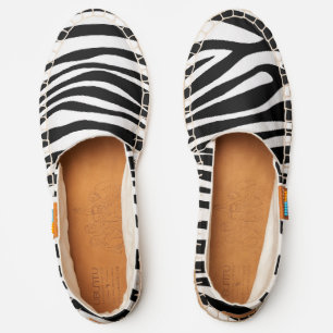 Zebra Print, Zebra Stripes, Black And White Espadrilles