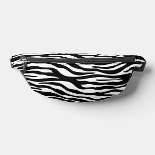Zebra Print, Zebra Stripes, Black And White Fanny Pack
