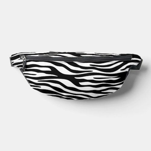 Zebra Print Zebra Stripes Black And White Fanny Pack