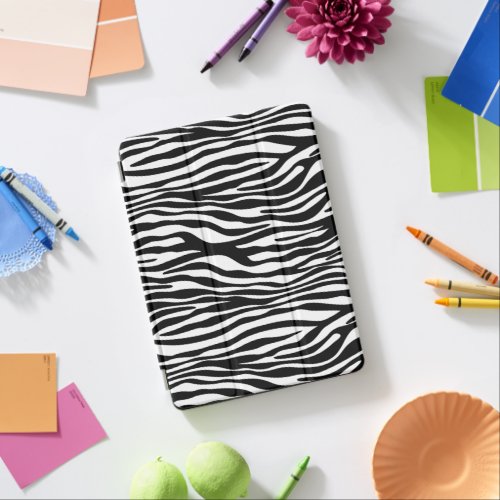 Zebra Print Zebra Stripes Black And White iPad Air Cover