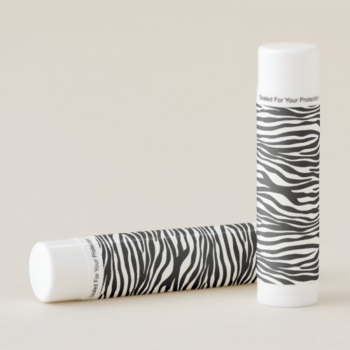 Zebra Print Zebra Stripes Black And White Lip Balm