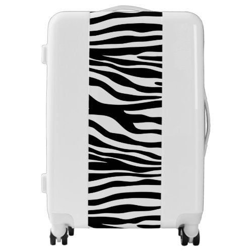 Zebra Print Zebra Stripes Black And White Luggage