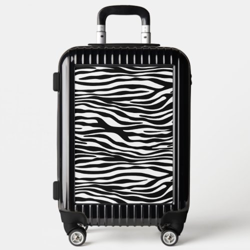 Zebra Print Zebra Stripes Black And White Luggage