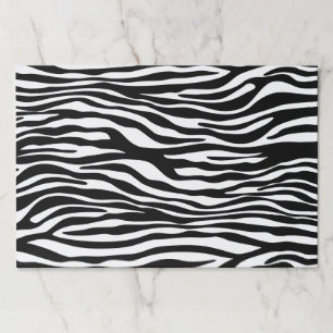 Zebra Print, Zebra Stripes, Black And White Paper Pad