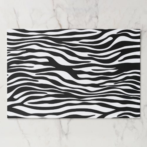 Zebra Print Zebra Stripes Black And White Paper Pad