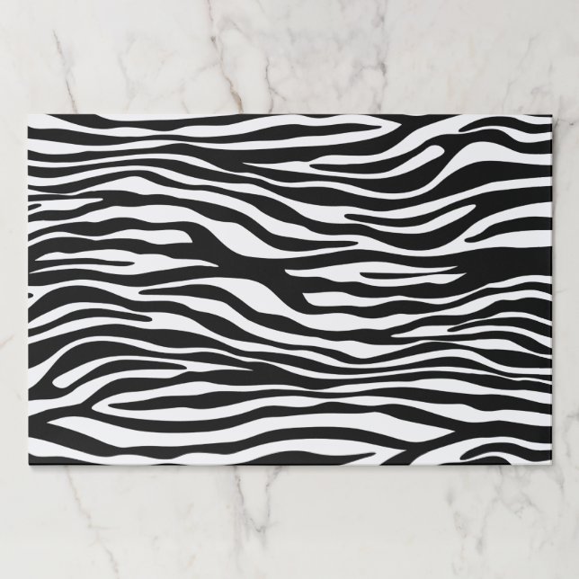 Zebra Print, Zebra Stripes, Black And White Paper Pad (Front)