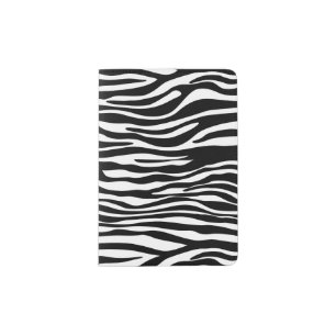 Zebra Print, Zebra Stripes, Black And White Passport Holder