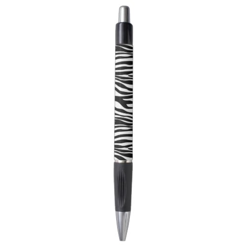 Zebra Print Zebra Stripes Black And White Pen