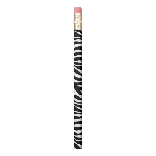 Zebra Print Zebra Stripes Black And White Pencil