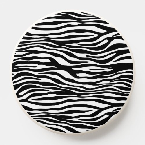 Zebra Print Zebra Stripes Black And White PopSocket