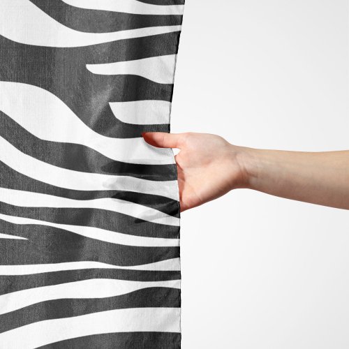Zebra Print Zebra Stripes Black And White Scarf