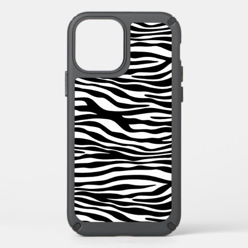 Zebra Print Zebra Stripes Black And White Speck iPhone 12 Case