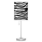Zebra Print, Zebra Stripes, Black And White Table Lamp (Right)