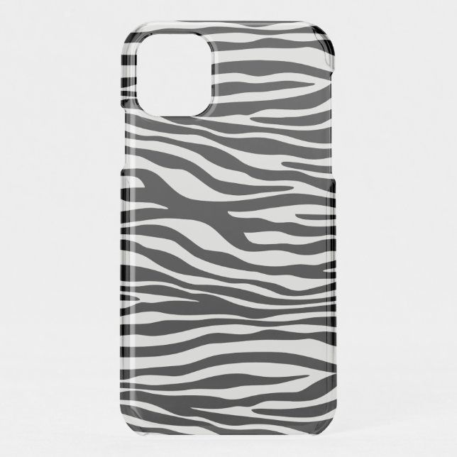 Zebra Print, Zebra Stripes, Black And White Uncommon iPhone Case (Back)