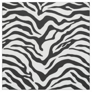Zebra printed stripe fabric