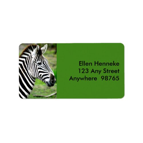 Zebra Profile Label
