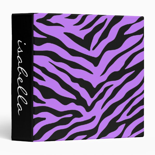 Zebra - Purple Binder (Front/Spine)