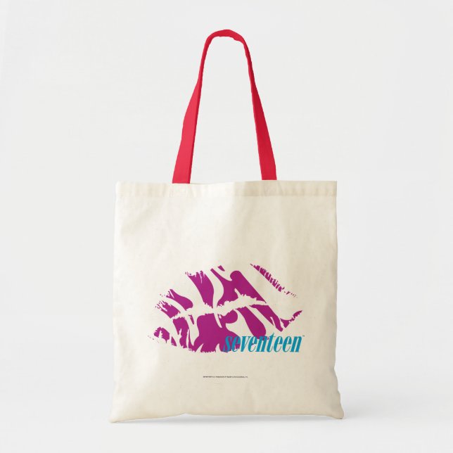 Zebra Purple Tote Bag (Front)