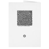 Zebra Rainbow and White Print Cards (Back)