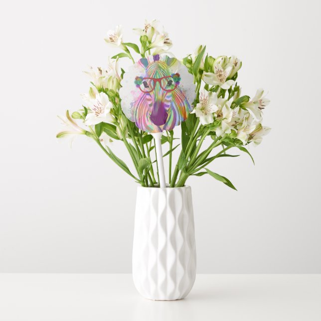 Zebra Rainbow Splash Balloon (Vase)