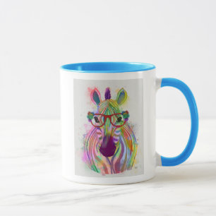 Zebra Rainbow Splash Mug