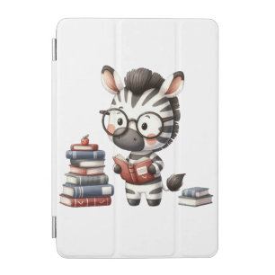 Zebra Reading Books. iPad Mini Cover