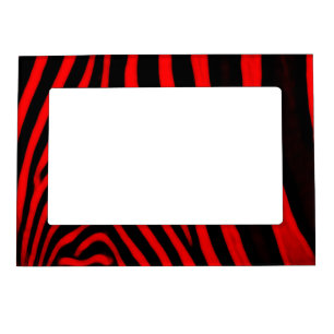 Zebra- Red Magnetic Picture Frame
