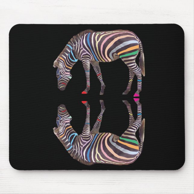 Zebra Reflection Mousemat Mouse Pad (Front)