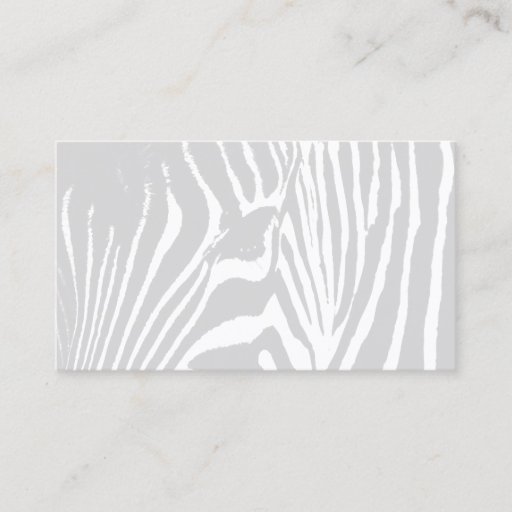Customizable ZEBRA REGENCY in NAVY BLUE &amp; GRAY Business Card