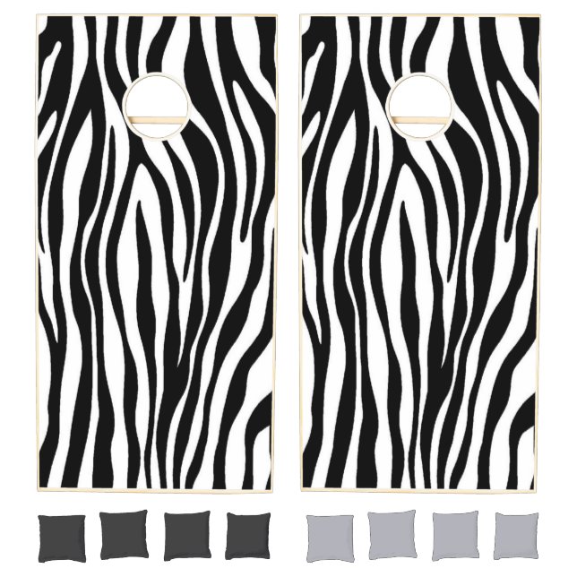 Zebra Regulation Cornhole Set (Set)