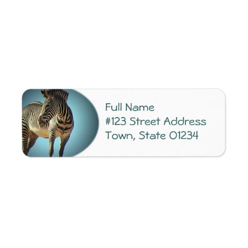 Zebra Return Address Label