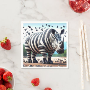 Zebra Rhino Napkins