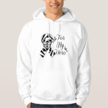 Zebra Ribbon For My Hero Hoodie