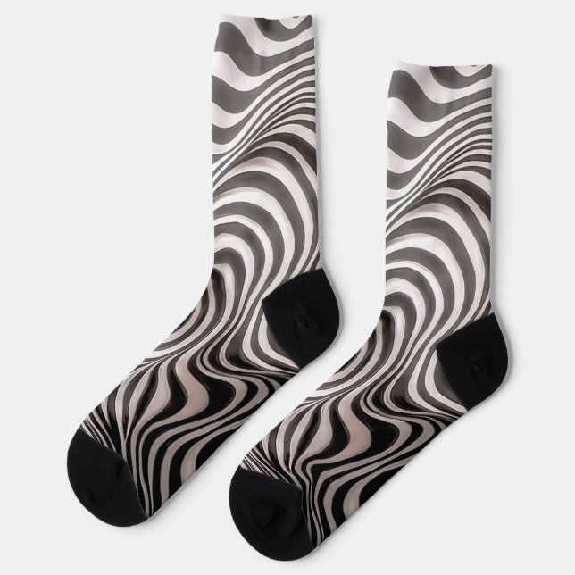 Zebra rock! socks (Left)