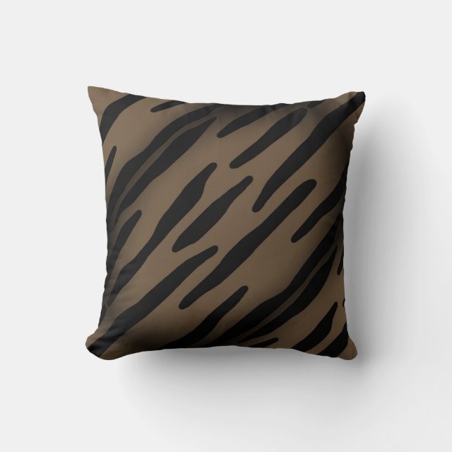 Zebra rustic animal print pillow coordinates (Front)