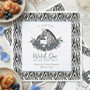 Zebra Safari Baby Shower Little Wild One Party Napkins