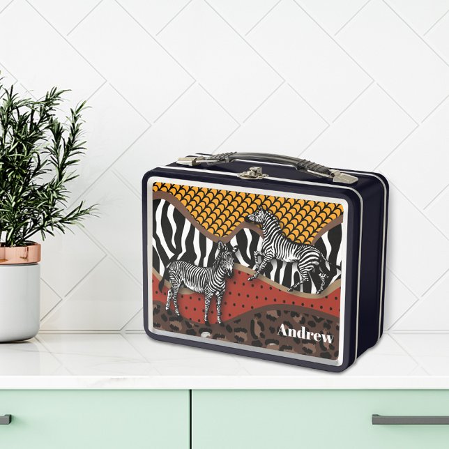 Zebra Safari Metal Lunch Box (Creator Uploaded)